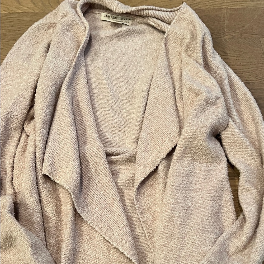 Barefoot Dreams Soft Cream pink Cardigan